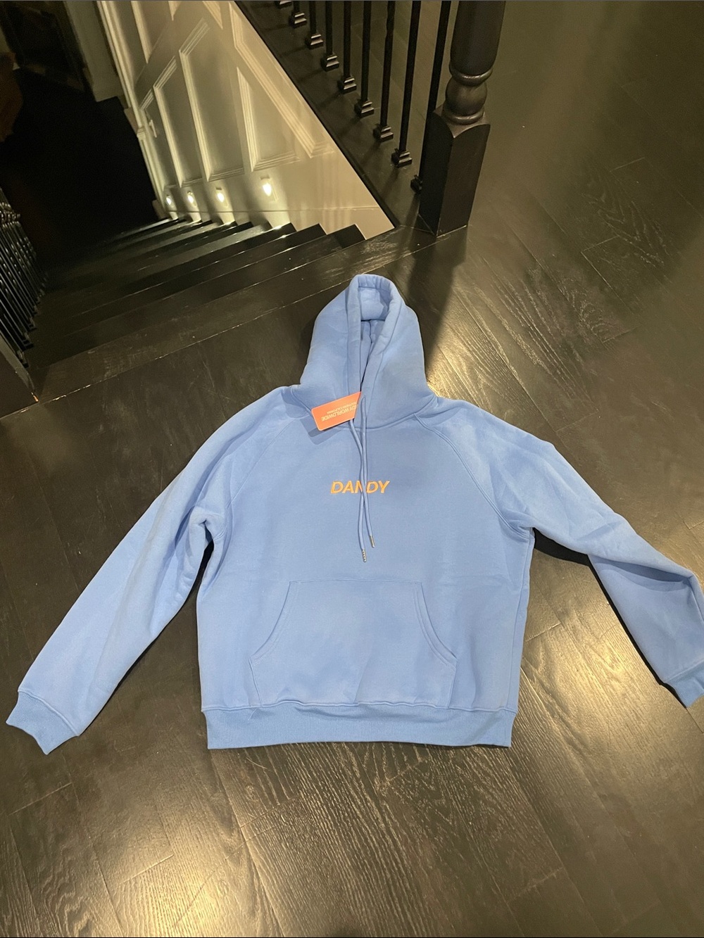 Light Blue Crewneck Hoodie - Men's Pullover Sweatshirt